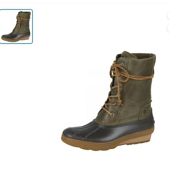 SPERRY Saltwater Wedge Reeve Waterproof Boot Size 8.5 - Picture 1 of 8